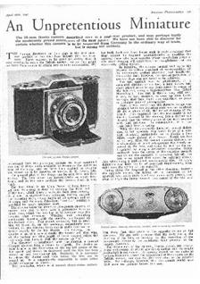 Zeiss Ikon Contina manual. Camera Instructions.